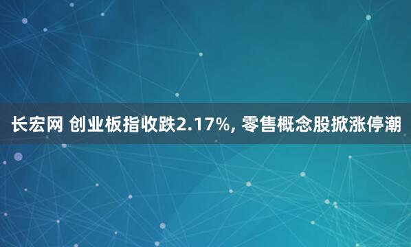 长宏网 创业板指收跌2.17%, 零售概念股掀涨停潮
